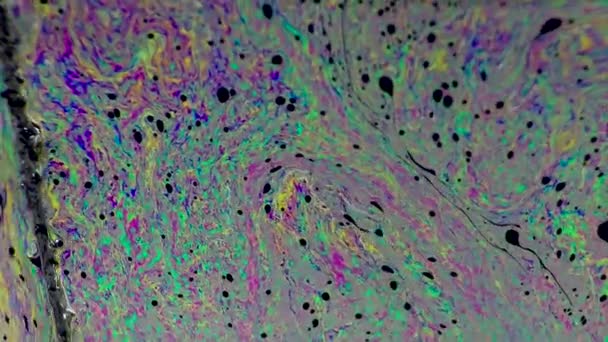 Soap bubble surface texture — Stock Video