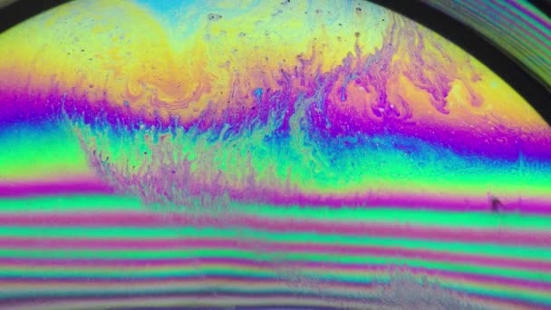 Colorful soap bubbles — Stock Video