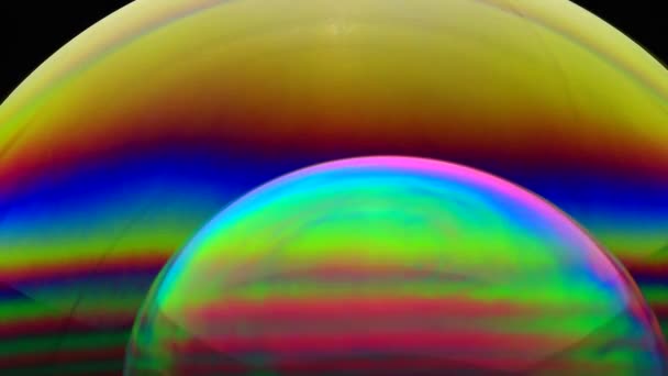 Colorful soap bubble — Stock Video