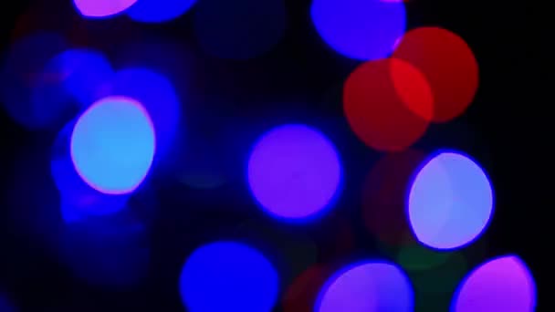 Bokeh beleuchtete Lichter — Stockvideo