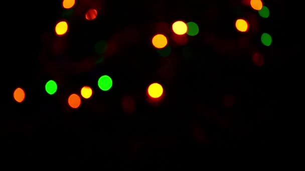 Bokeh illuminated lights — Stock Video