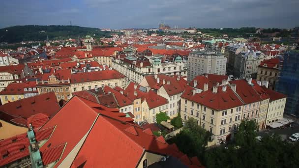 Prachtig panoramisch Praag — Stockvideo