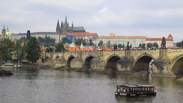 Karlsbrücke (Karluv most) — Stockvideo