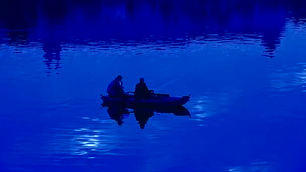 渔民在河上 — 图库视频影像