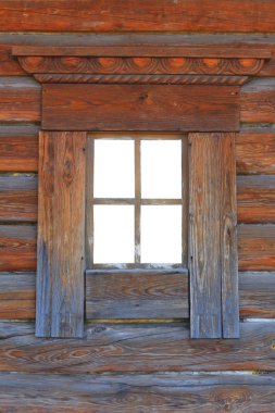 eski ahşap pencere çerçevesi