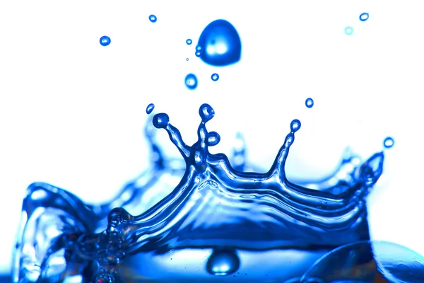 Goccia d'acqua blu — Foto Stock