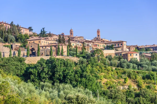 Kota Montalcino di Tuscany — Stok Foto