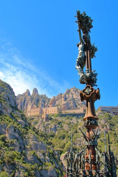 Look at the Benedictine monastery of Montserrat. — Stock Photo, Image