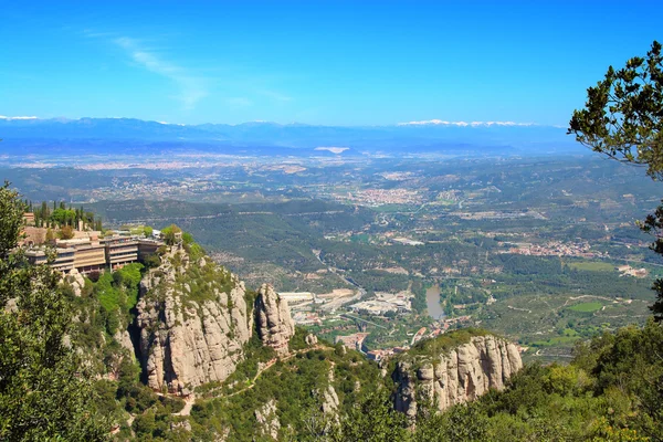 View from the top of the mountain of Montserrat. — Stock Photo, Image