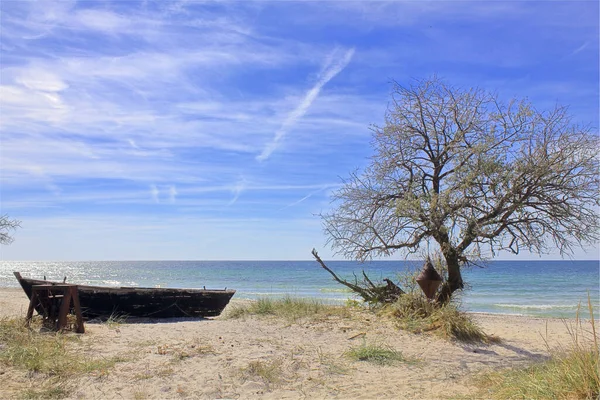 Foto Foi Tirada Kimburskaya Spit Perto Cidade Ochakov Foto Mostra — Fotografia de Stock