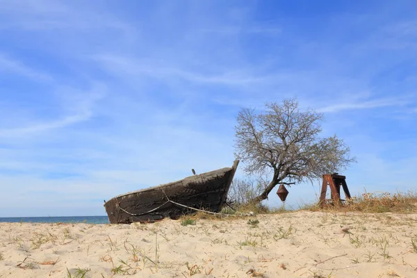 Picture Taken Kinburn Spit Town Ochakov Photo Shows Deserted Seascape — Stock Photo, Image