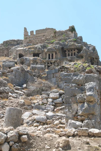 Eski şehrin kalıntıları.