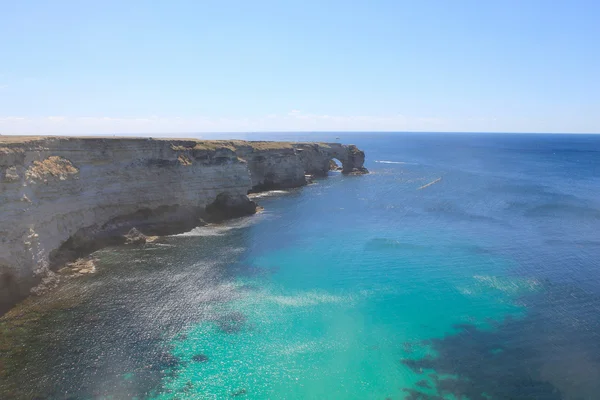 Picture Majestic Cape Tarkhankut Which Located Crimean Peninsula — Stock Photo, Image