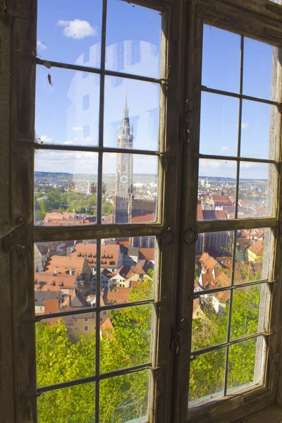 Veduta di un antico castello di Landshut — Foto Stock