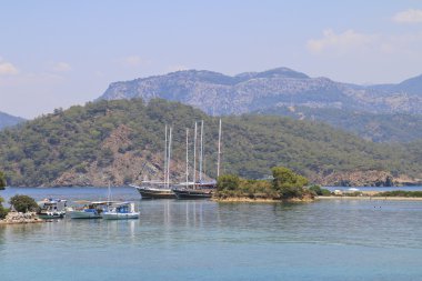 Vahşi plajları Akdeniz.