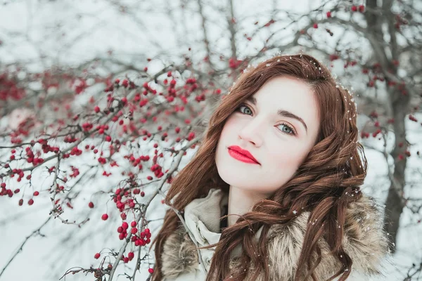 Girl  in winter — Stock Photo, Image