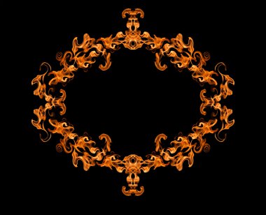 Yanan ateşi çerçeve