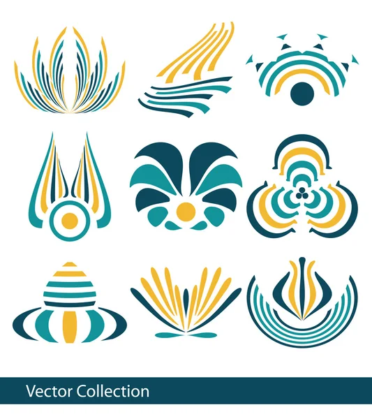 Floral logo ideas — Stock Vector