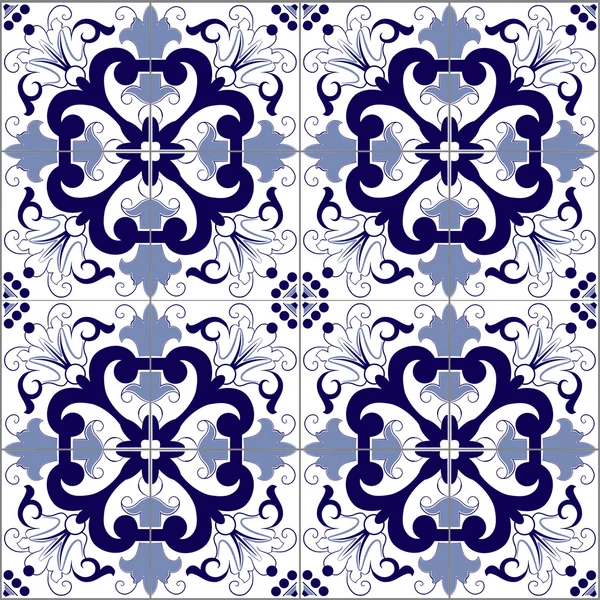 Portugais motif sans couture — Image vectorielle