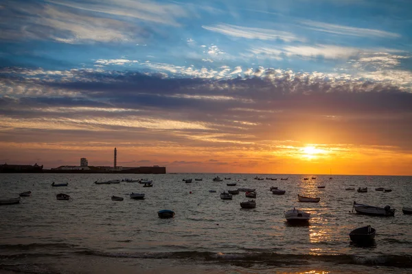 Puesta de sol en la bahía — Foto de Stock