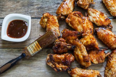 Chicken wings with bbq