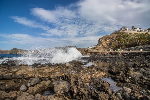 Přímořský Mys Agaete Pobřeží Gran Canaria Ostrov Kanárek — Stock fotografie