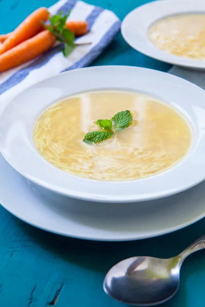 Zuppa di pollo — Foto Stock