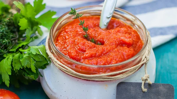 Pomodoro marmellata — Foto Stock