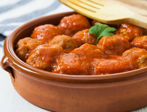 Meat balls with tomato — Stock Photo, Image