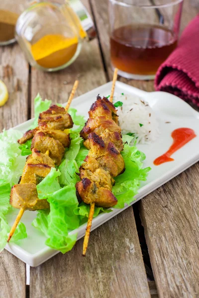 Chicken kebab — Stock Photo, Image