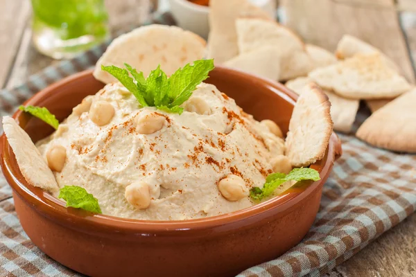 Hummus saus — Stockfoto