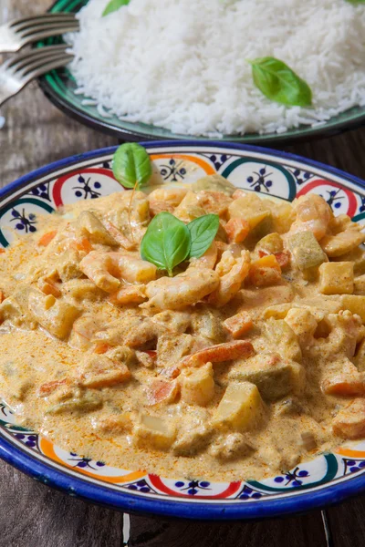 Curry krewetkowe — Zdjęcie stockowe