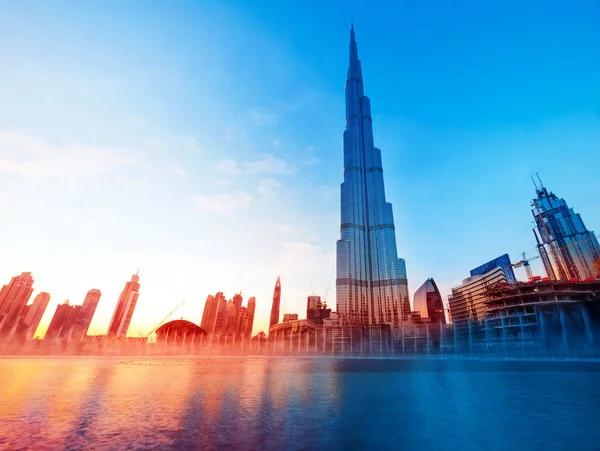 Burj Khalifa Dubaj mezník — Stock fotografie