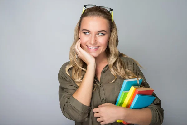 Mooie student meisje — Stockfoto