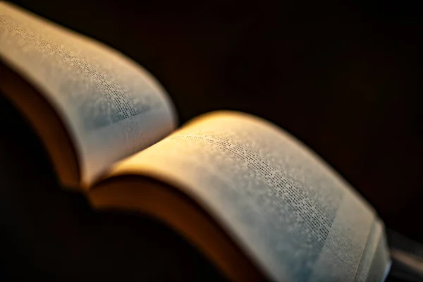 Reading Book at Night — Stock Photo, Image