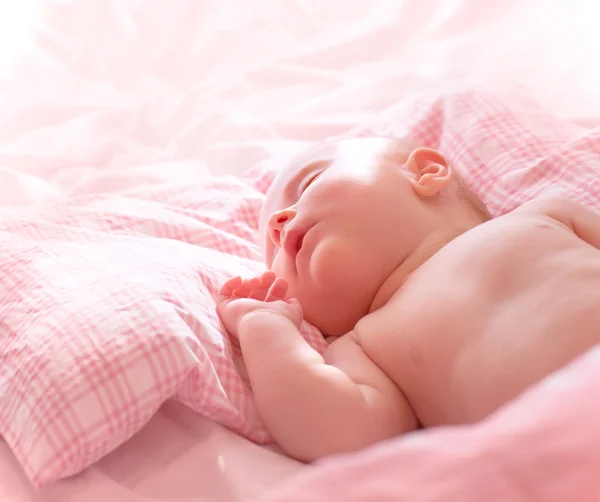 Cute little sleeping baby — Stock Photo, Image