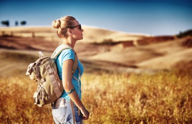 manzarayı turist kız