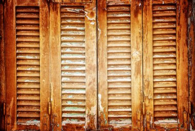 Vintage pencere Panjur arka plan