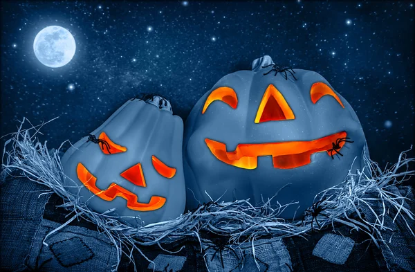 Creepy Halloween pumpkin — Stock Photo, Image