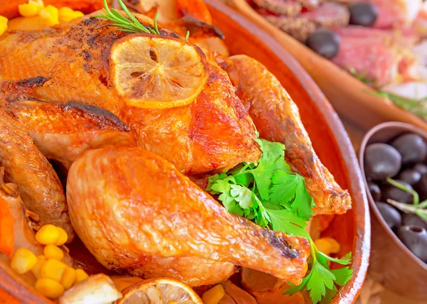 Tradicional cena de acción de gracias — Foto de Stock