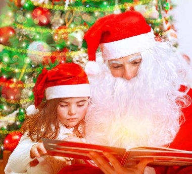 Noel Baba ile masal okuma