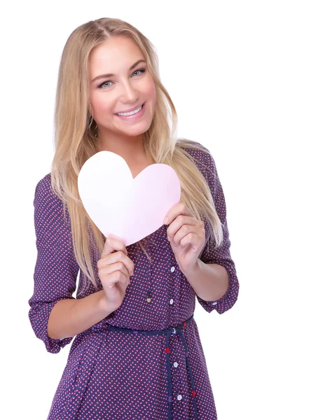 Happy romantic girl — Stock Photo, Image