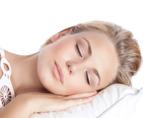 Serene girl sleeping — Stock Photo, Image