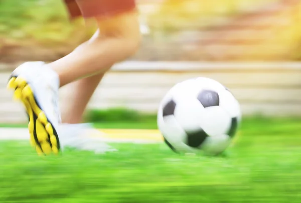 Voetbal spel Slowmotion — Stockfoto