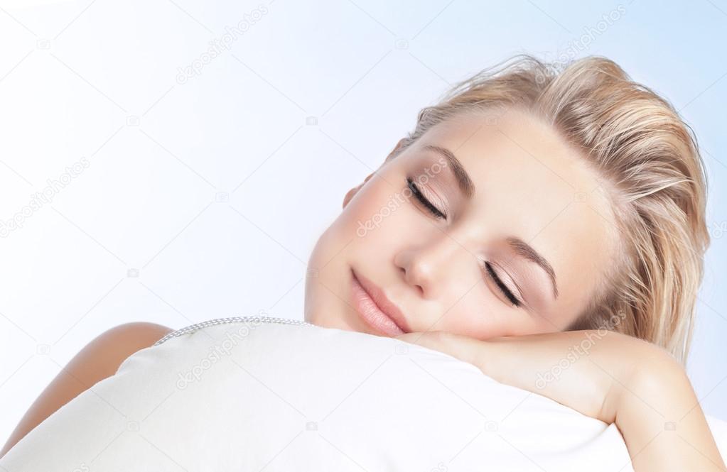 Beautiful woman sleeping