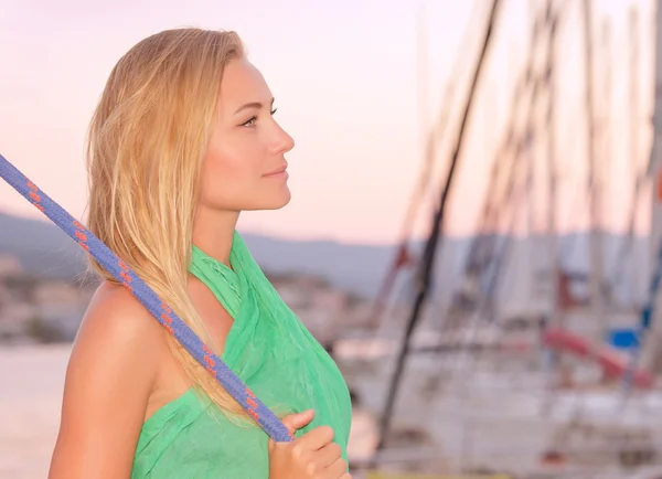 Relaxation on the yacht — Stock Photo, Image