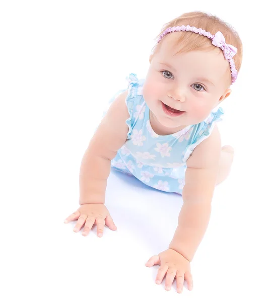 Happy joyful baby girl — Stock Photo, Image