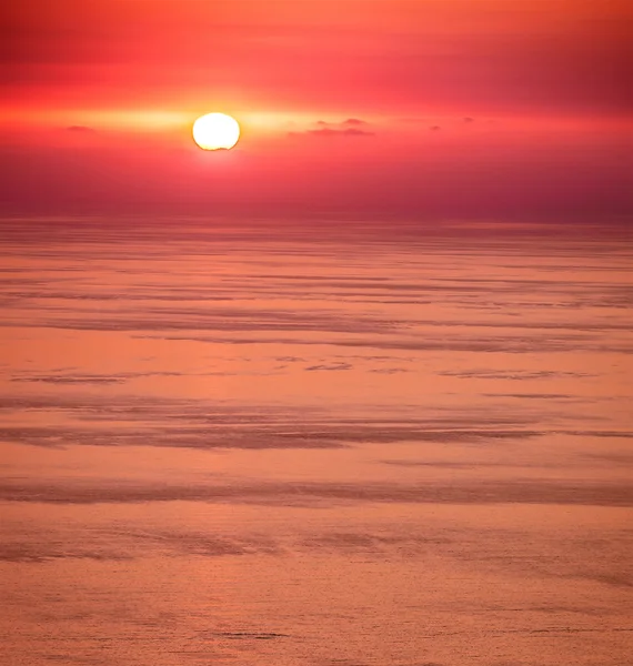 Bela paisagem pôr do sol — Fotografia de Stock