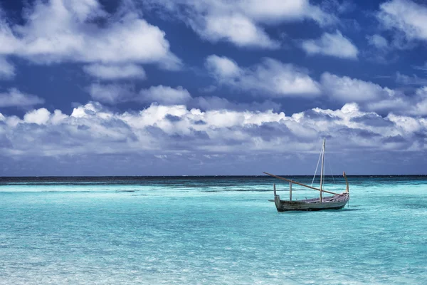 Little boat in the sea — Stock Photo, Image