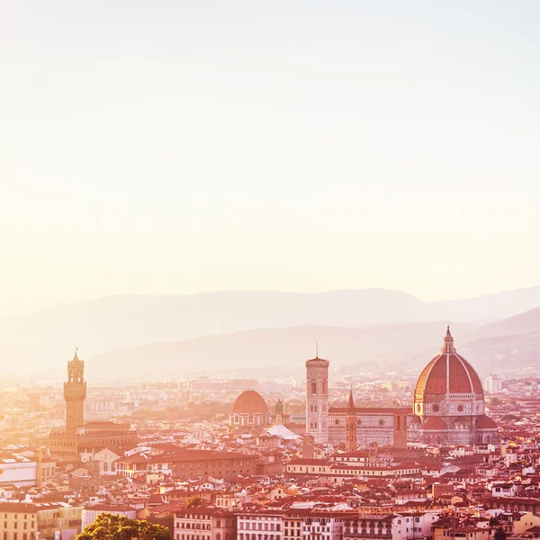 Coucher de soleil paysage de Florence — Photo